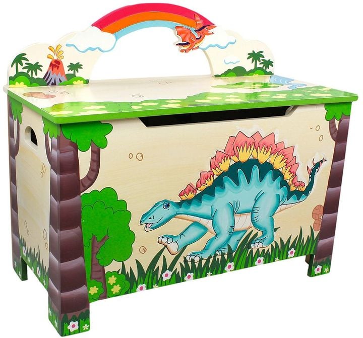 Teamson Kids Fantasy Fields Dinosaur Kingdom Toy Chest