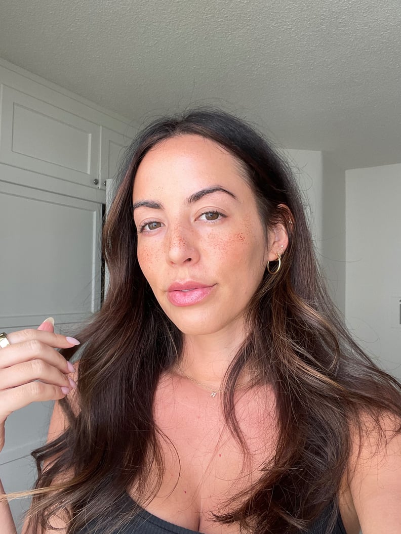 editor tests the Broccoli faux freckles makeup hack