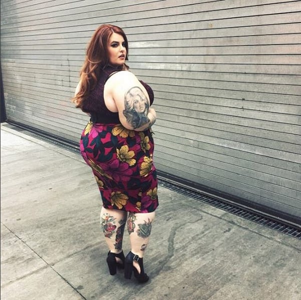 A Floral Pencil Skirt