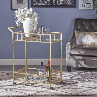 Christopher Knight Home Falon Modern Glam Bar Cart