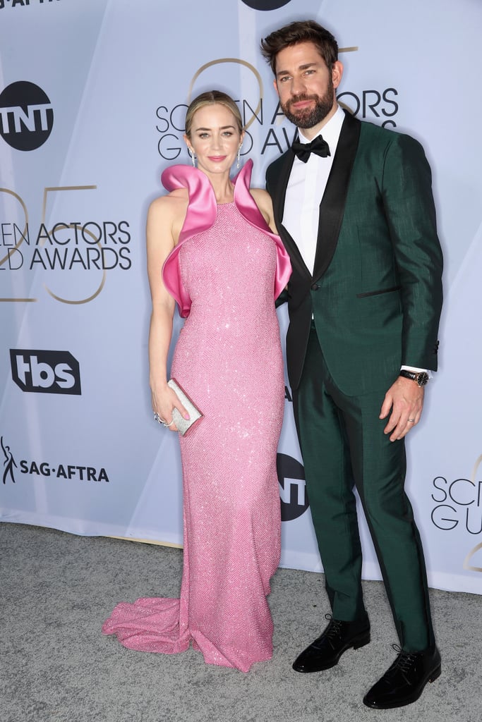 Emily Blunt Pink Dress at the SAG Awards 2019