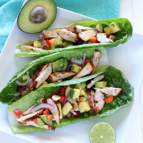 Chicken Mango Lettuce Wraps Recipe POPSUGAR Fitness