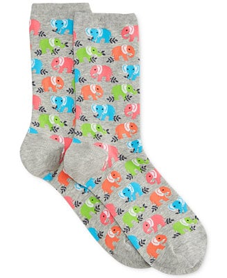 Hot Sox Women's Elephant Crew Sock
