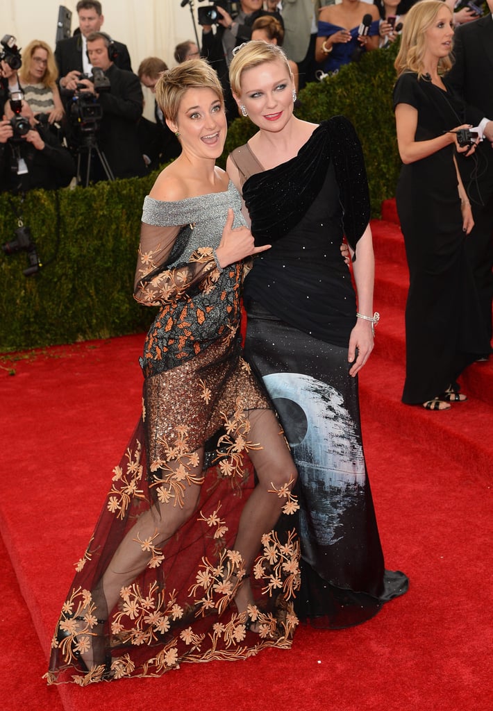 Shailene Woodley met up with Kirsten Dunst in 2014.