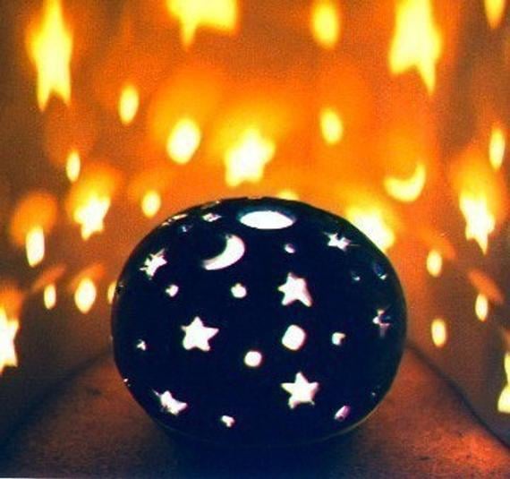 Celestial Ceramic Candleholder