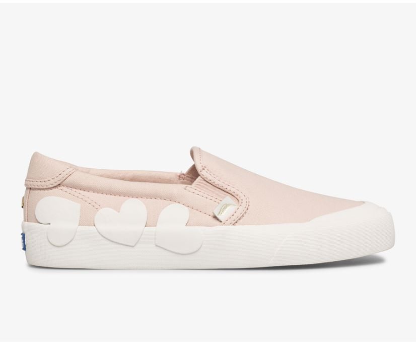 Keds x Kate Spade New York Crew Kick Slip On Heart Applique