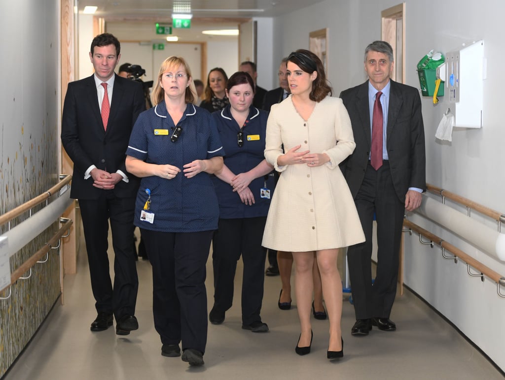 Princess Eugenie's Black Leather Headband March 2019