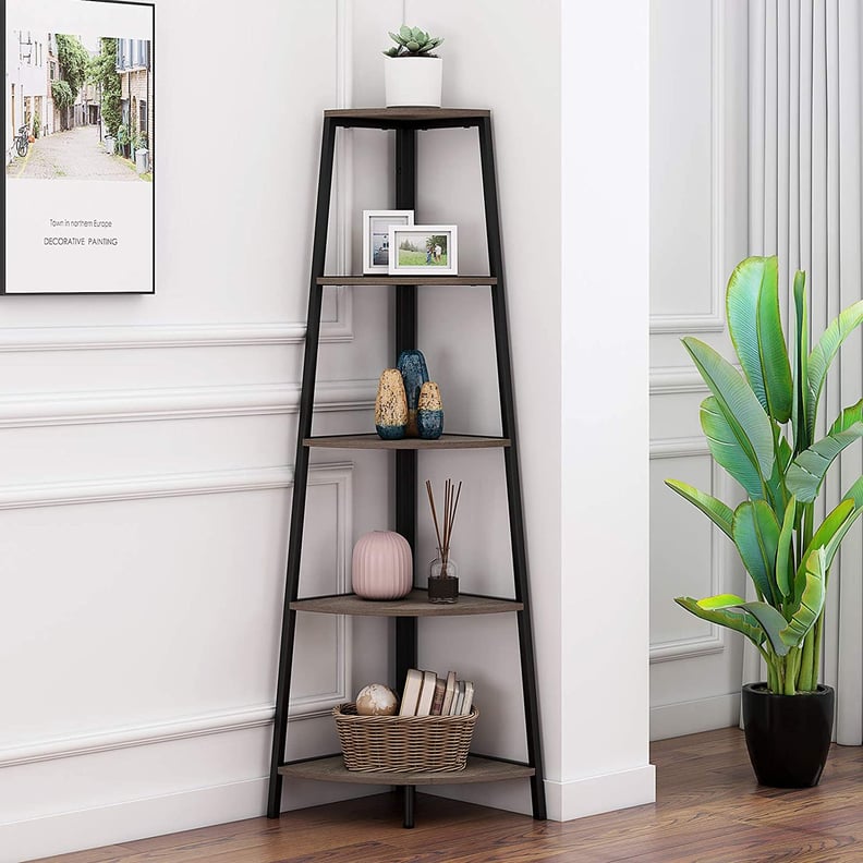 A Corner Bookshelf: Homyshopy Industrial Corner Shelves