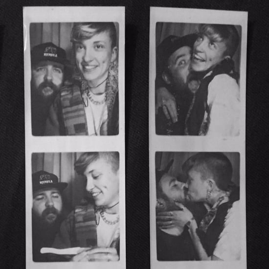 Photo Booth Pregnancy Announcement