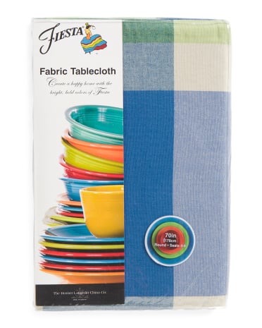 70" Plaid Tablecloth ($13)