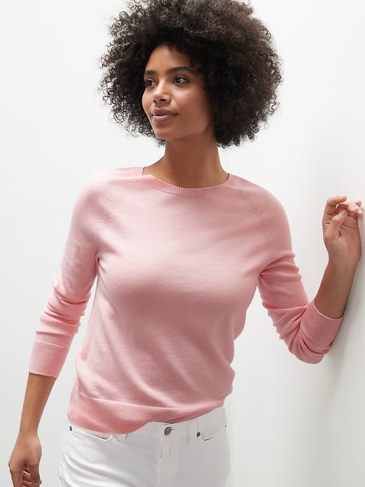Banana Republic Seamless Merino Crew-Neck Sweater