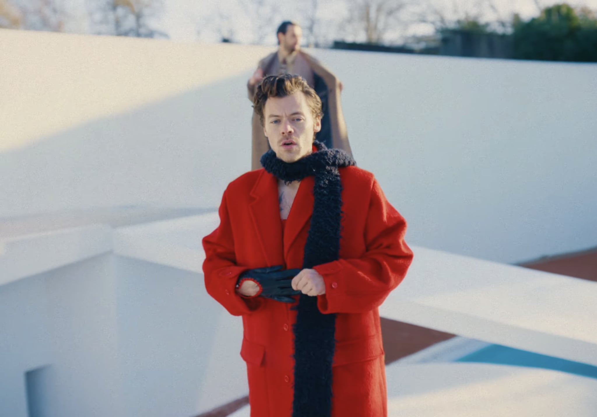 Harry Styles's Gloves in the "As It Was" Music Video | Harry Styles Kicks  Off a New Style Era With a Red Sequin Jumpsuit | POPSUGAR Fashion Photo 9
