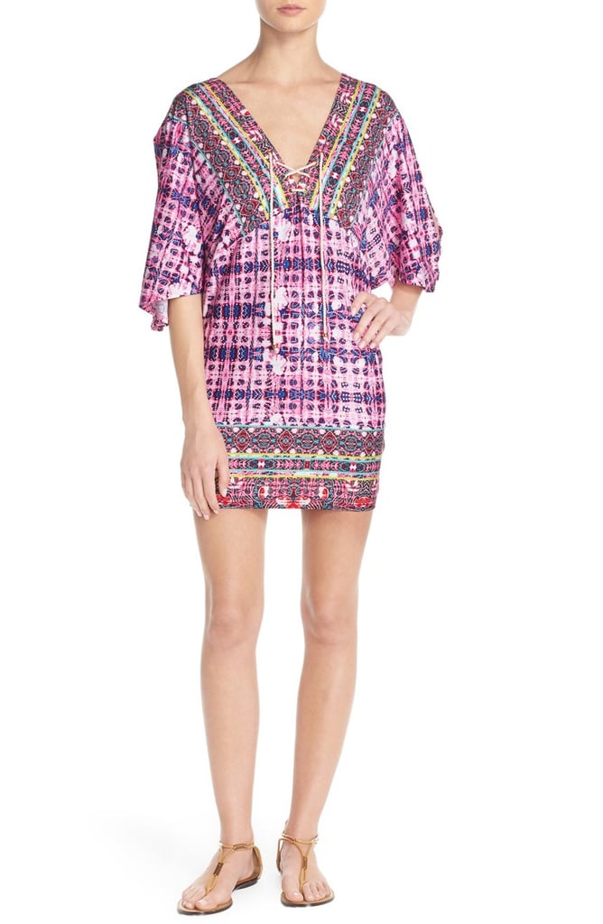 Nanette Lepore 'Sunset' Lace Neck Cover-Up Tunic ($168)