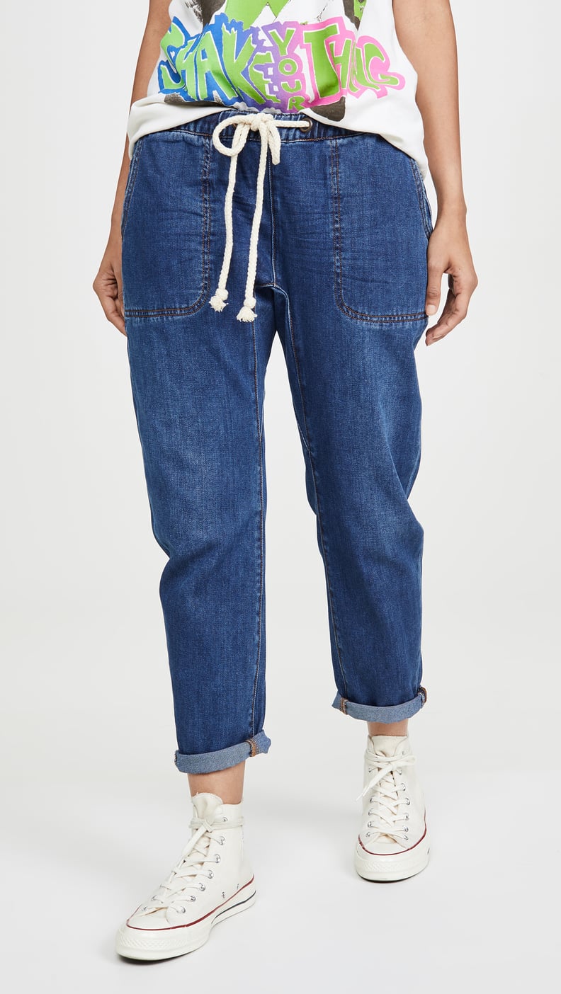 One Teaspoon Bluemoon Shabbies Drawstring Boyfriend Jeans