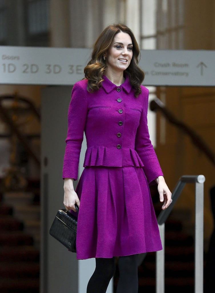 Kate Middleton Purple Oscar de la Renta Suit January 2019