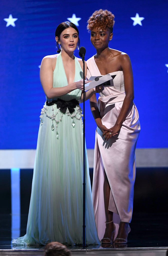 Lucy Hale and Ashleigh Murray at the Critics' Choice 2020