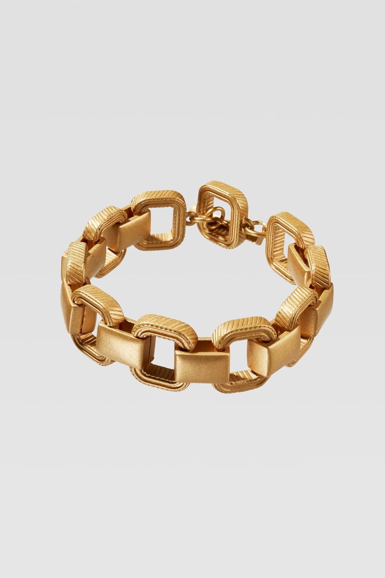 Zara Campaign Collection Square Chain Bracelet