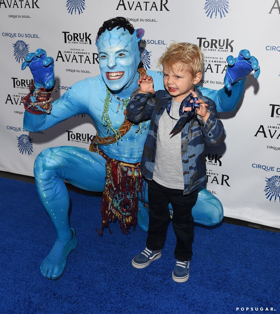 Josh Duhamel and Son at Cirque du Soleil LA Show 2016
