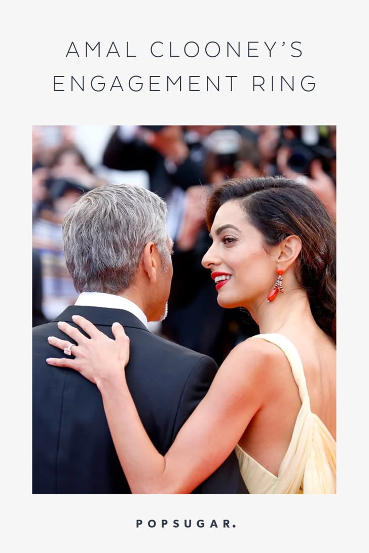 Amal Clooney s Engagement Ring Is a 7 Carat Stunner POPSUGAR Fashion