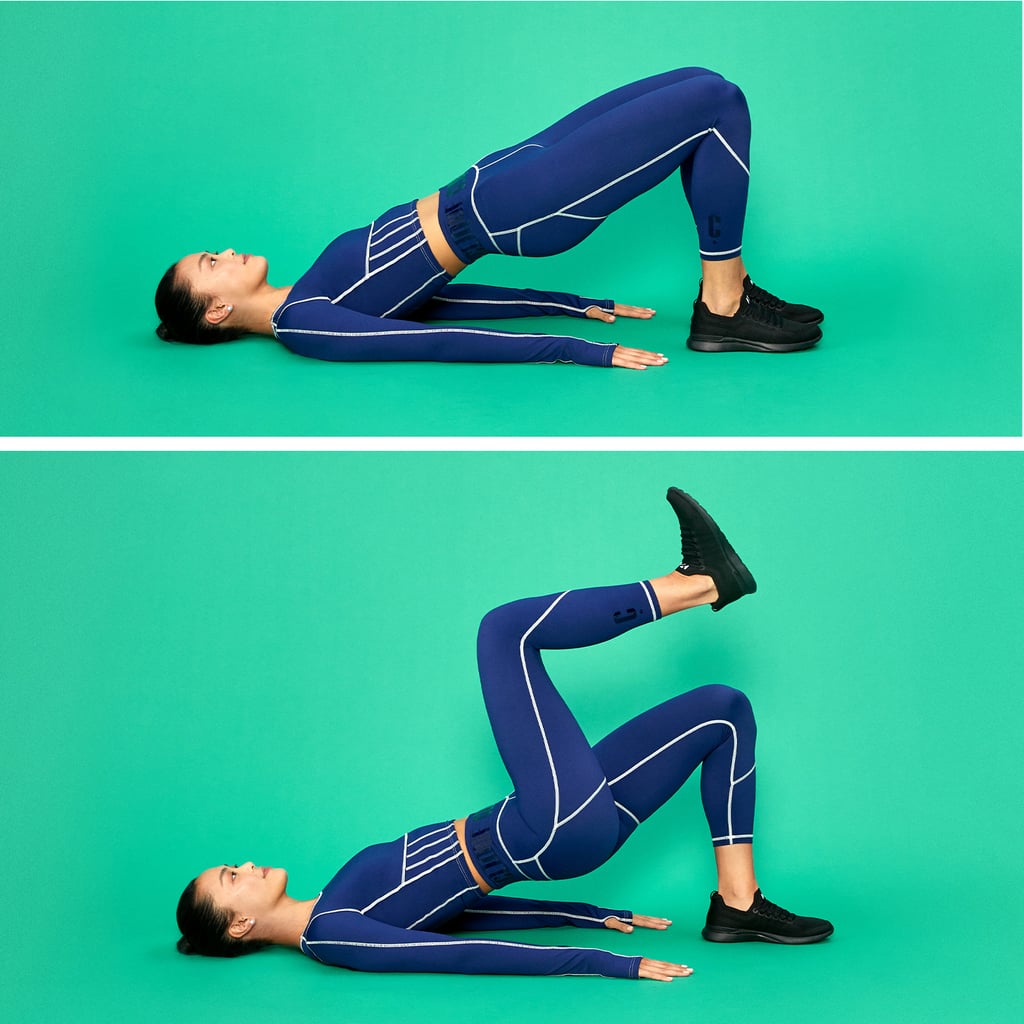 Glute Exercise Glute Bridge With March Glute Exercises For Women Popsugar Fitness Photo 2