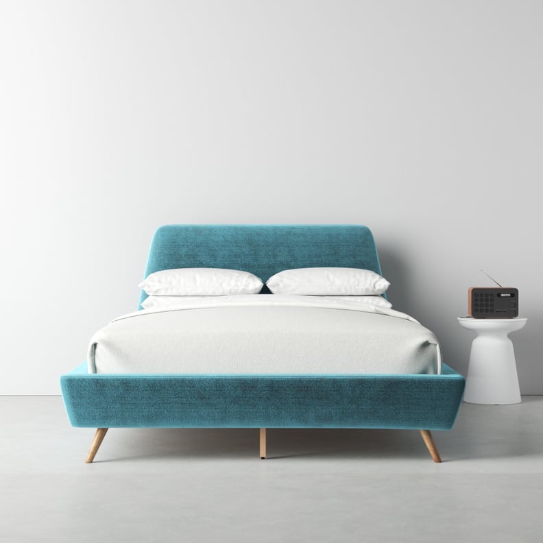 Makenna Solid Wood and Upholstered Bed