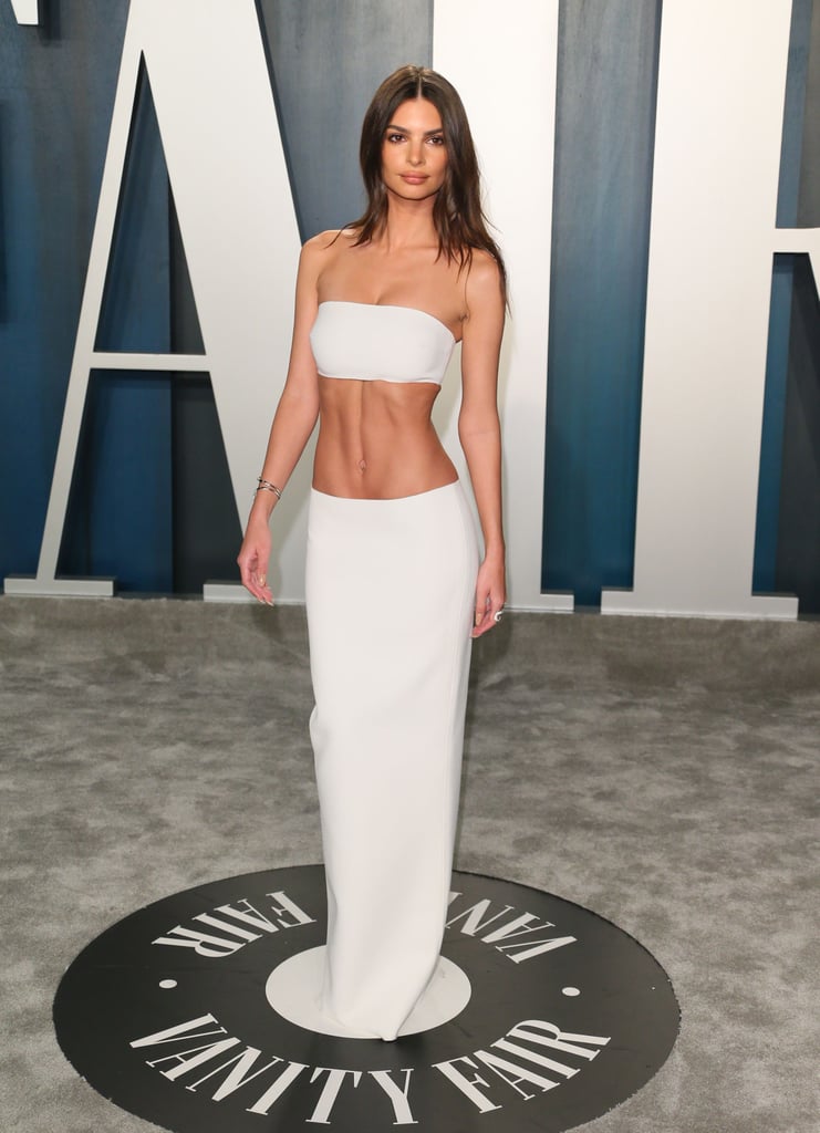Emily Ratajkowski Gown Vanity Fair Oscars Party 2020