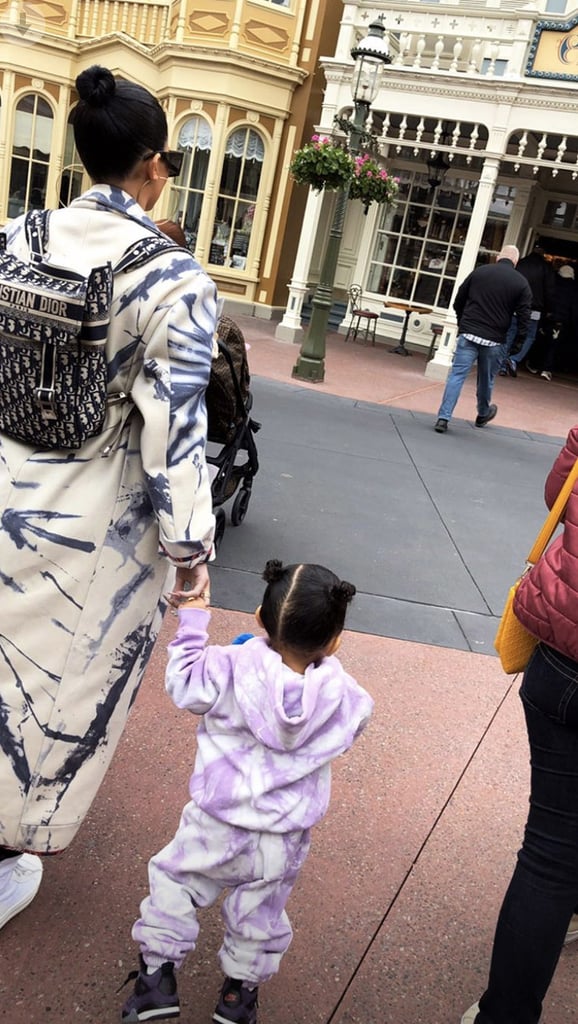Kylie Jenner and Baby Stormi Webster Holding Hands at Walt Disney World