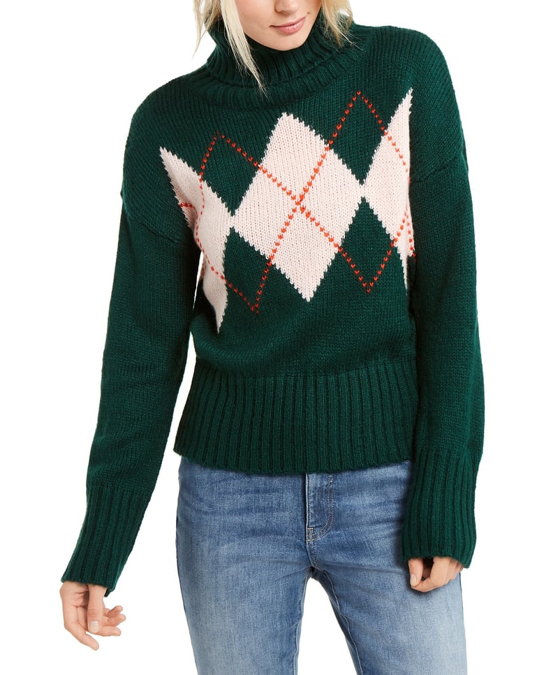 Tommy Hilfiger Argyle Turtleneck Sweater