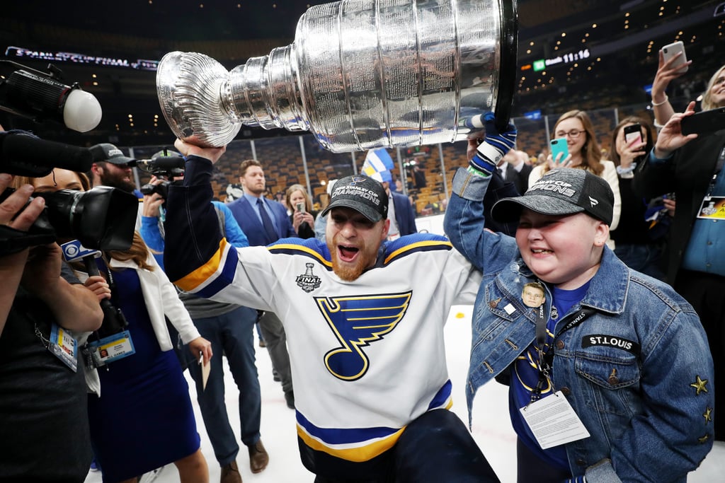 Laila Anderson St. Louis Blues Superfan at Stanley Cup