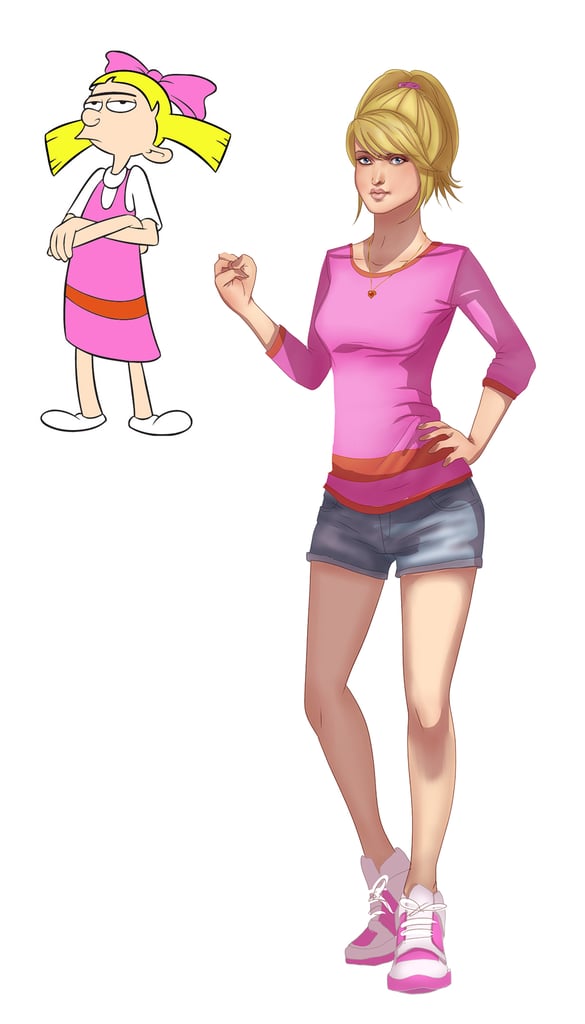 Helga From Hey Arnold 90s Cartoon Characters As Adults Fan Art 6076