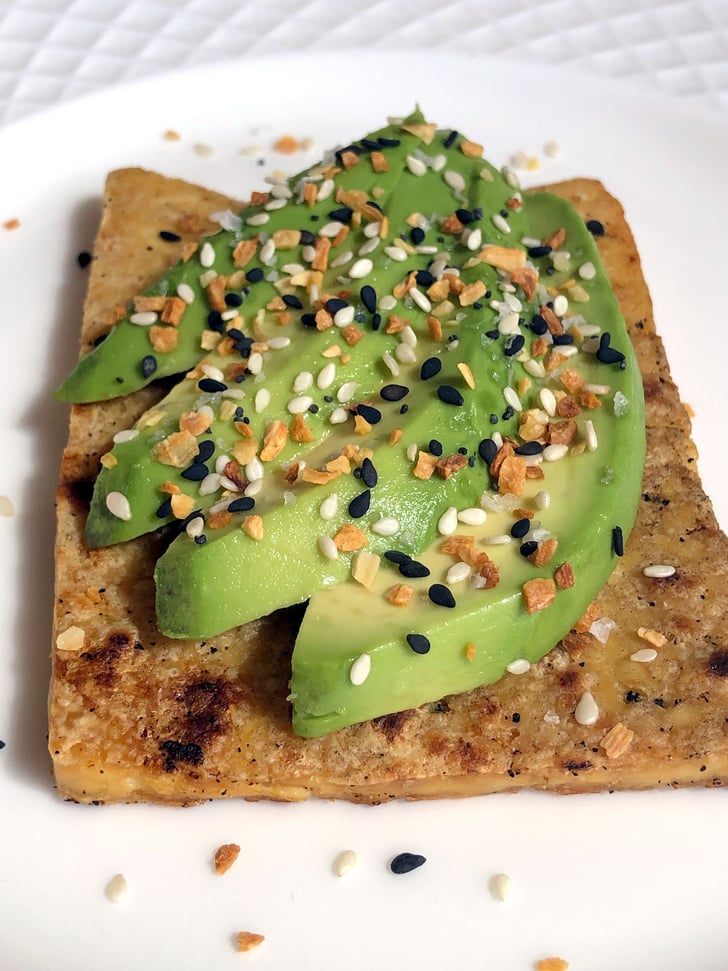 Tofu Avocado "Toast" Vegan HighProtein Snacks For Weight Loss POPSUGAR Fitness Photo 2