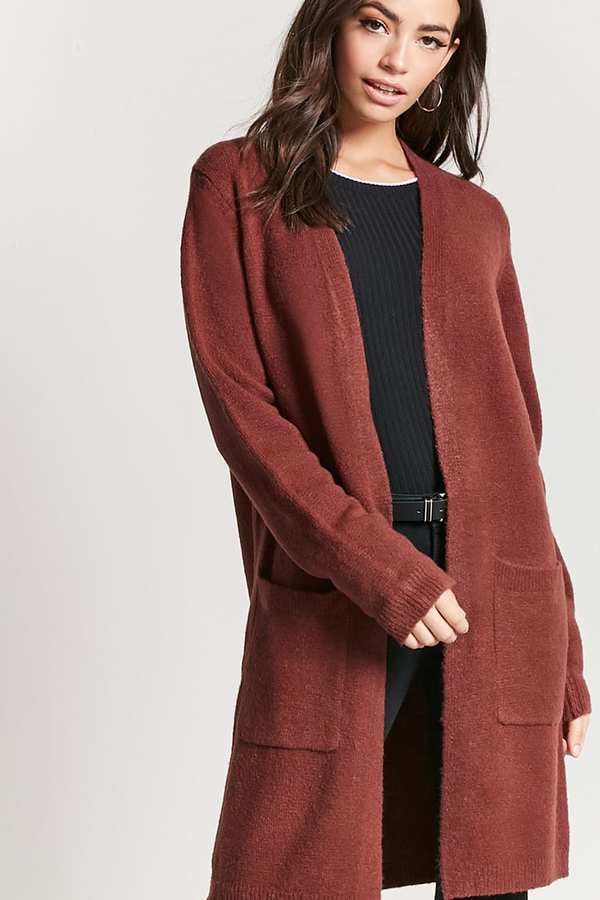 Forever 21 Open-Front Duster Cardigan