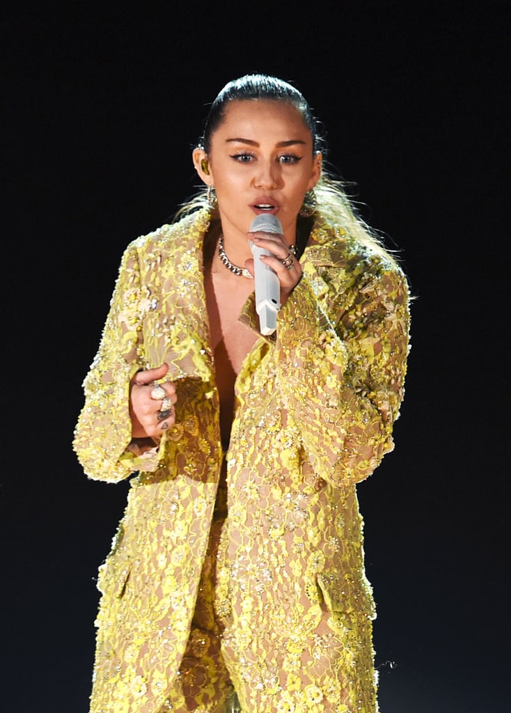 Miley Cyrus Outfit During Dolly Parton Tribute 2019 Grammys