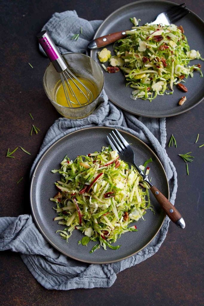 Apples and Brussels Sprouts Slaw