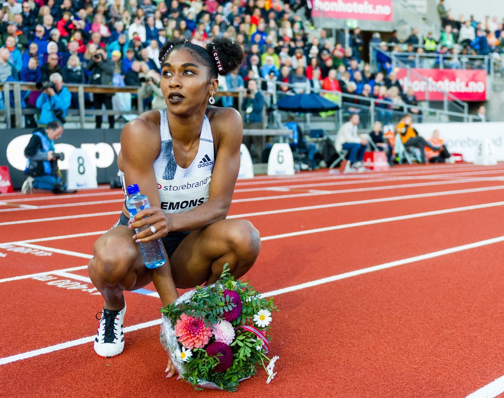 Olympic Runner Christina Clemons' Best Hair and Makeup Looks