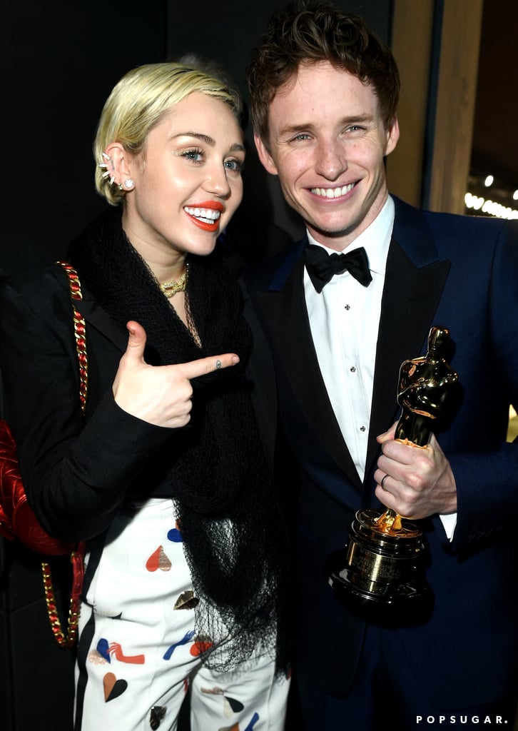 Miley Cyrus and Eddie Redmayne