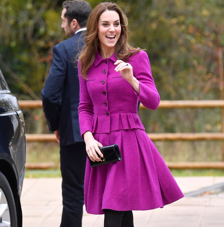 Kate Middleton's Magenta Oscar de la Renta Skirt Suit