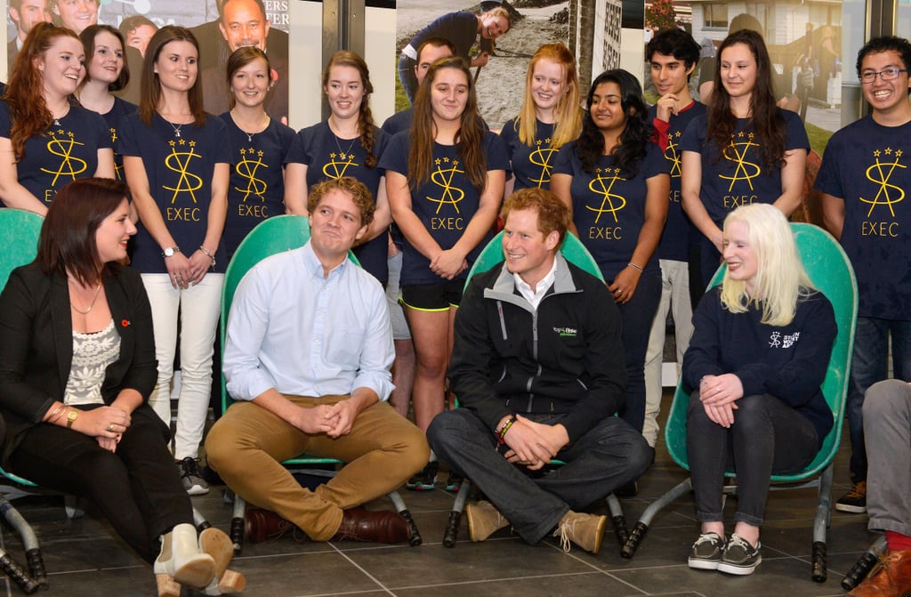 Prince Harry Embraces Former Teacher in New Zealand