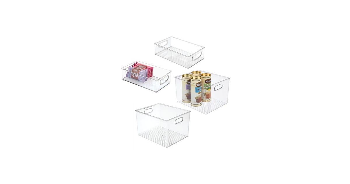For the Kitchen mDesign Plastic Kitchen Food Storage Organizer Bin Set