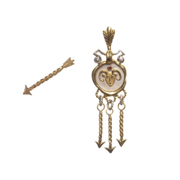 Boticca Zodiac Earring With Arrow Stud