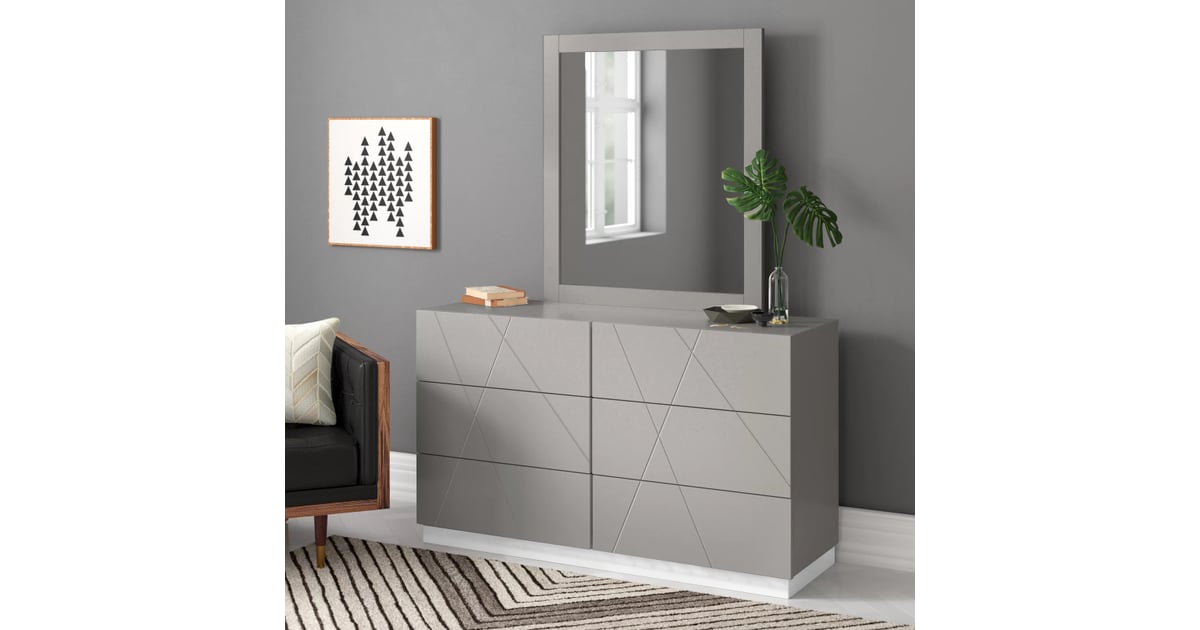 Best Dresser With Mirror Wade Logan Mchenry 6Drawer Dresser 14 Best