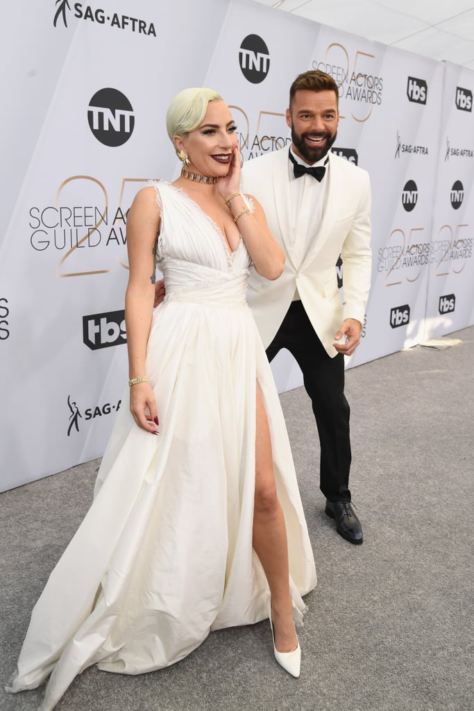 Lady Gaga and Ricky Martin at the 2019 SAG Awards