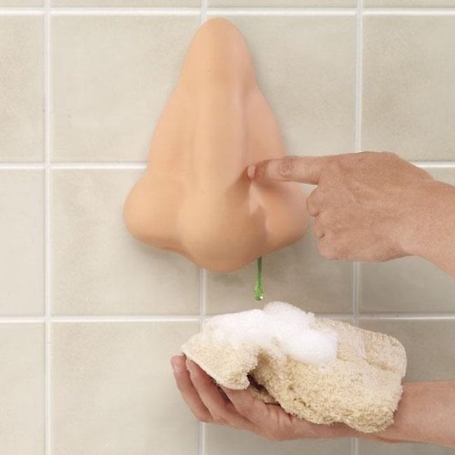 Nose-Shaped Shampoo Dispenser