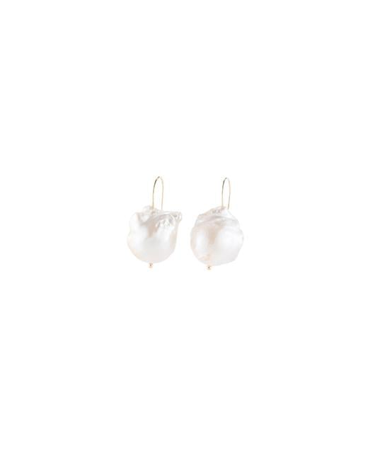 Donni June White Pearl Drop Earrings