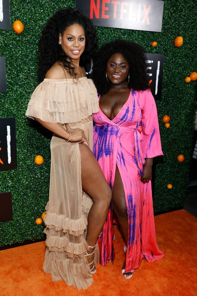 In June 2017, Laverne Cox flaunted serious leg with Danielle Brooks at the season five celebration of OITNB in NYC.
