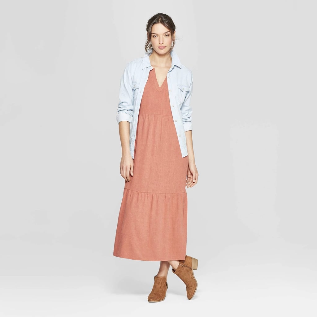 Short Sleeve VNeck Cap Sleeve Midi Dress Best Spring Dresses at