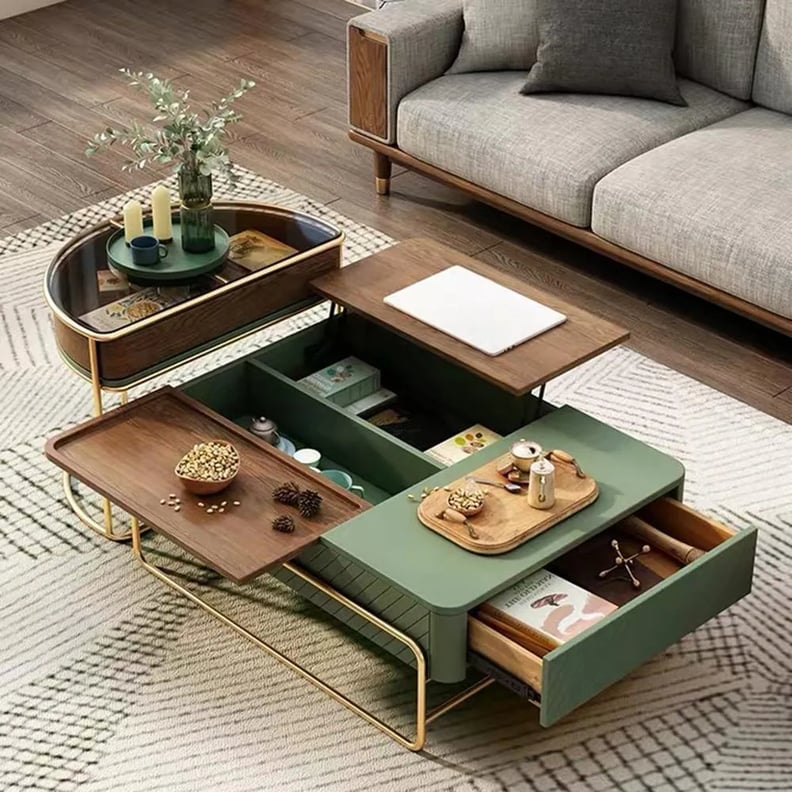 A Modern Lift Top: Tana Modern Lift-Top Nesting Coffee Table