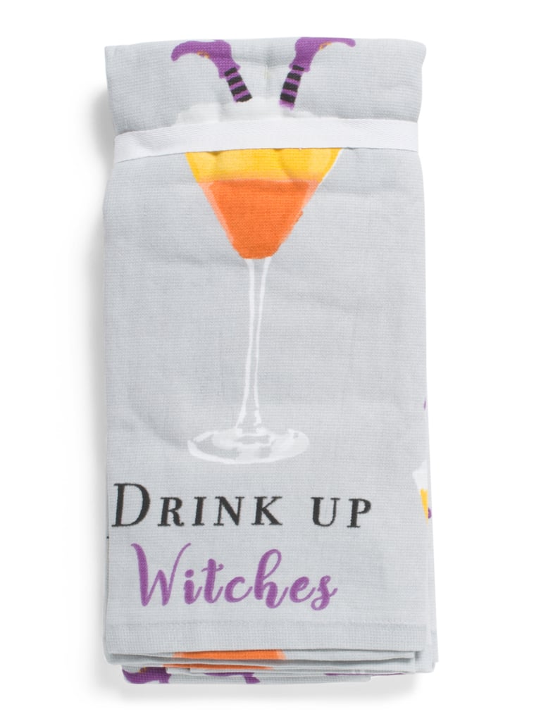 Set of Three Drink Up Witches Kitchen Towels