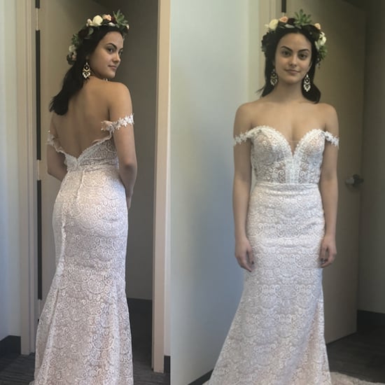 Camila Mendes Wedding Dress in Palm Springs on Hulu