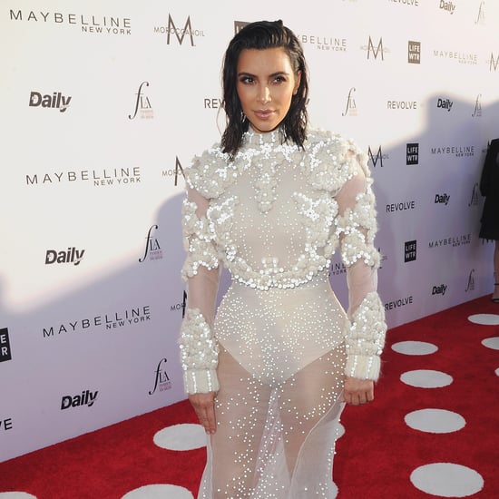 Kim Kardashian's Dress Daily Front Row Fashion Awards 2017